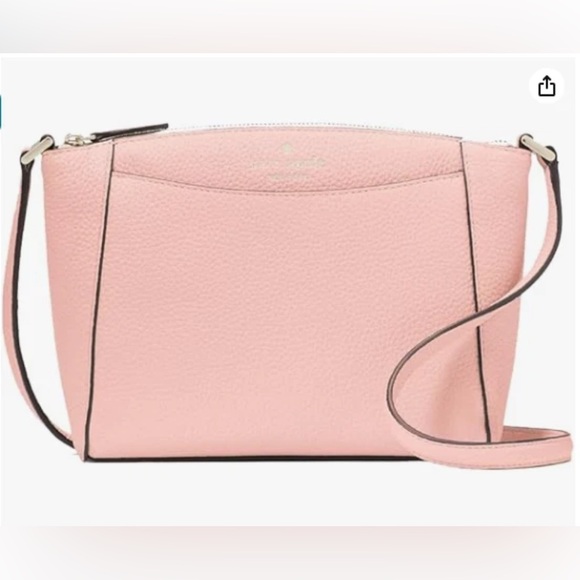 kate spade Handbags - Kate Spade Monica Pebbled Leather Crossbody Bag Purse Tea Rose WKR00258